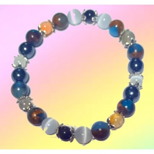 PULSEIRA ANCESTRAL - GAIA (C/ PEDRAS SEMI-PRECIOSAS)